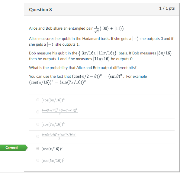Solved Quantum Computing I know the correct answer but do | Chegg.com