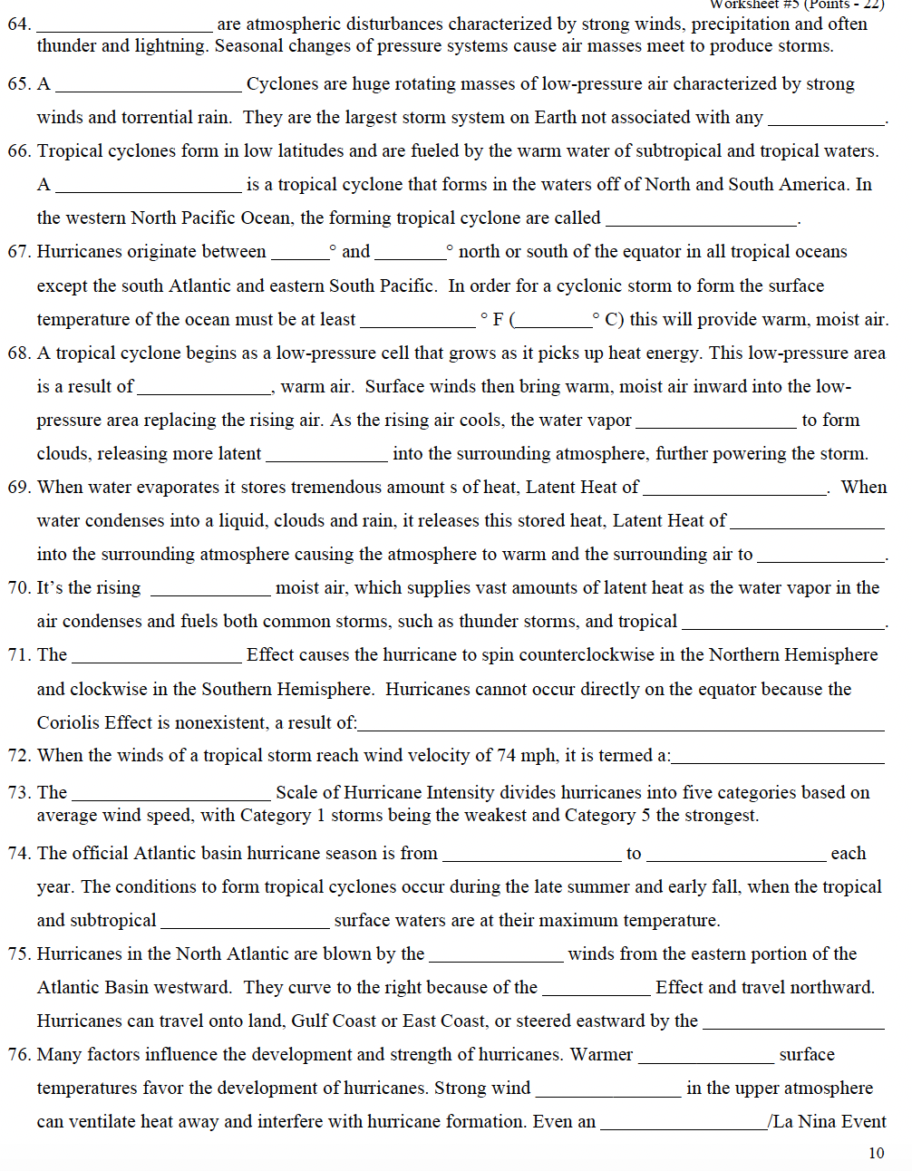 Solved 64 are atmospheric disturbances characterized by | Chegg.com