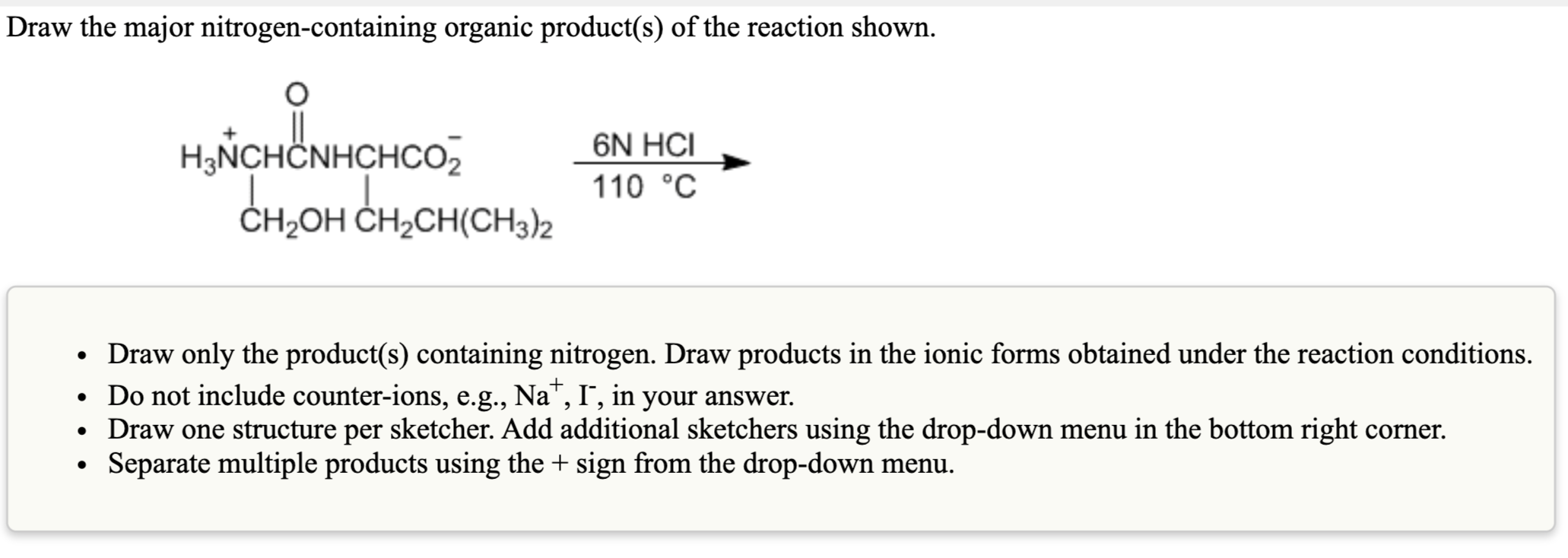 Solved Draw the major nitrogen-containing organic product(s) | Chegg.com