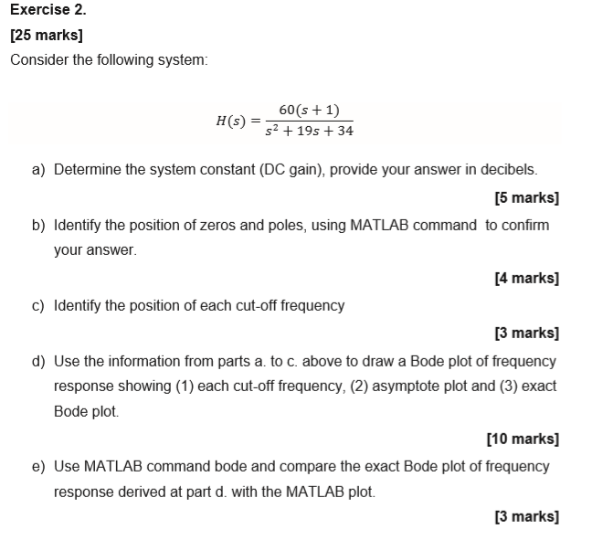 Solved [25 Marks] Consider The Following System: | Chegg.com