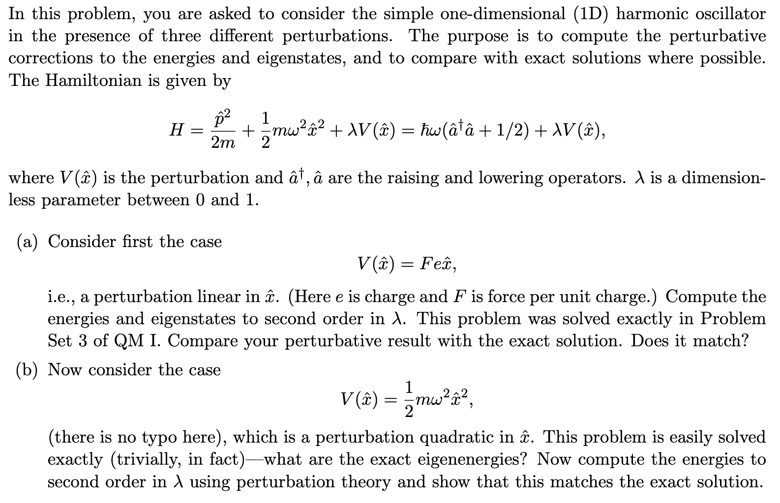 Solved In this problem, you are asked to consider the simple | Chegg.com