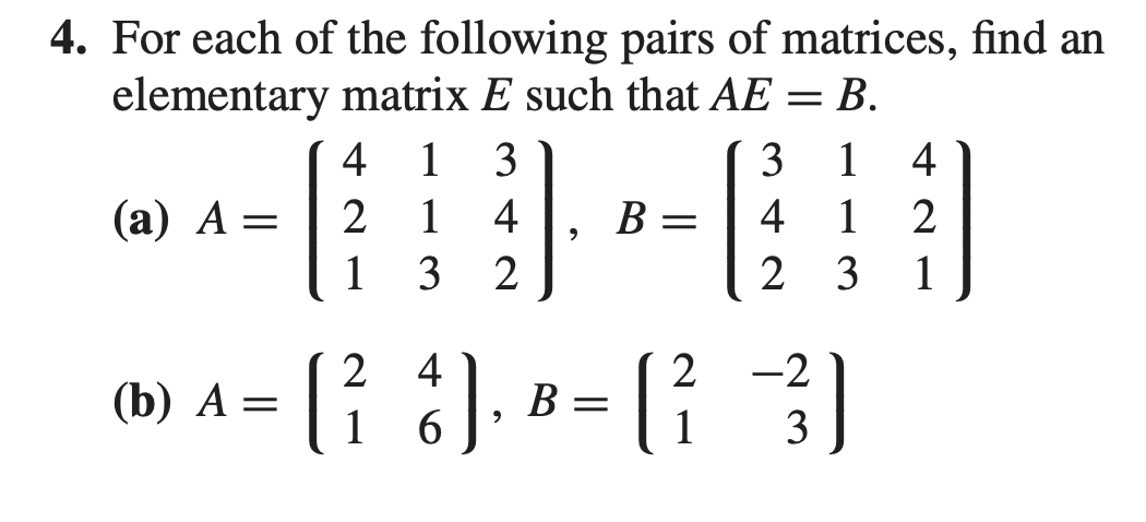find inverse of elementary matrix