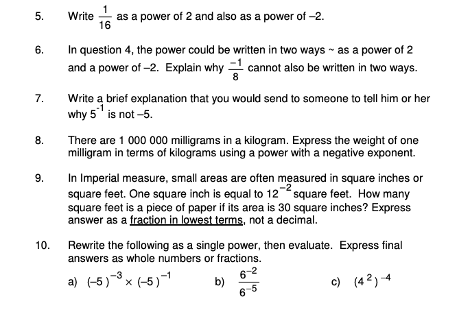 Solved 5 1 Write As A Power Of 2 And Also As A Power Of 2 Chegg Com