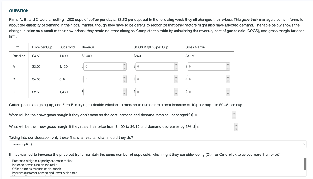 Solved Firms A, B, And C Were All Selling 1,000 Cups Of | Chegg.com