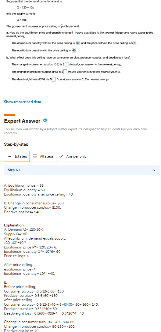 Solved Please Answer Part B. Here Is An Example Of The | Chegg.com