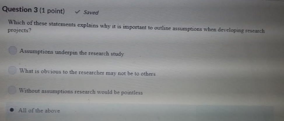 Solved Question 3 (1 point) Saved Which of these statements | Chegg.com
