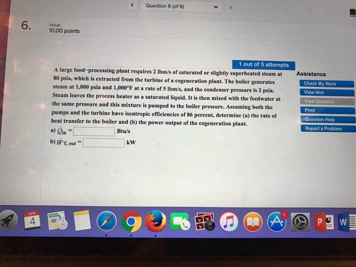 Solved A large foodprocessing plant requires 2 lbm/s of