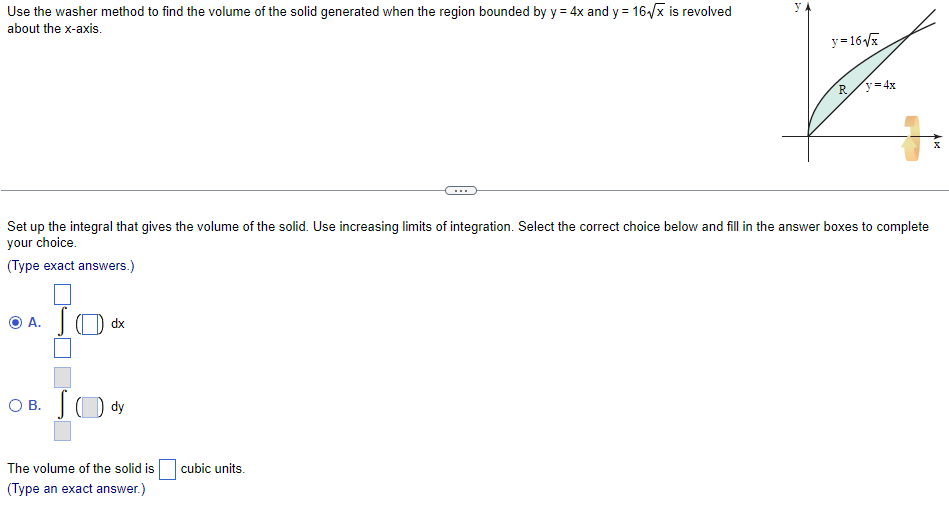 Solved Use The Washer Method To Find The Volume Of The Solid | Chegg.com