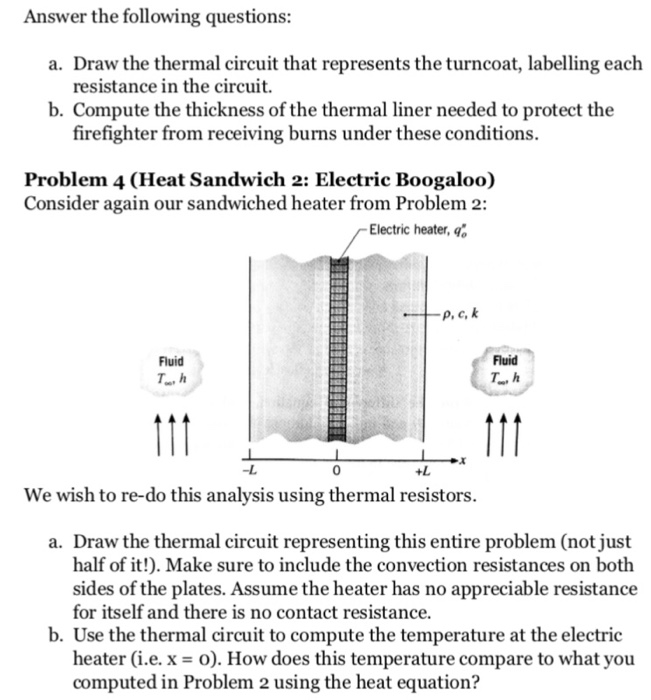 Solved Answer the following questions: a. Draw the thermal | Chegg.com