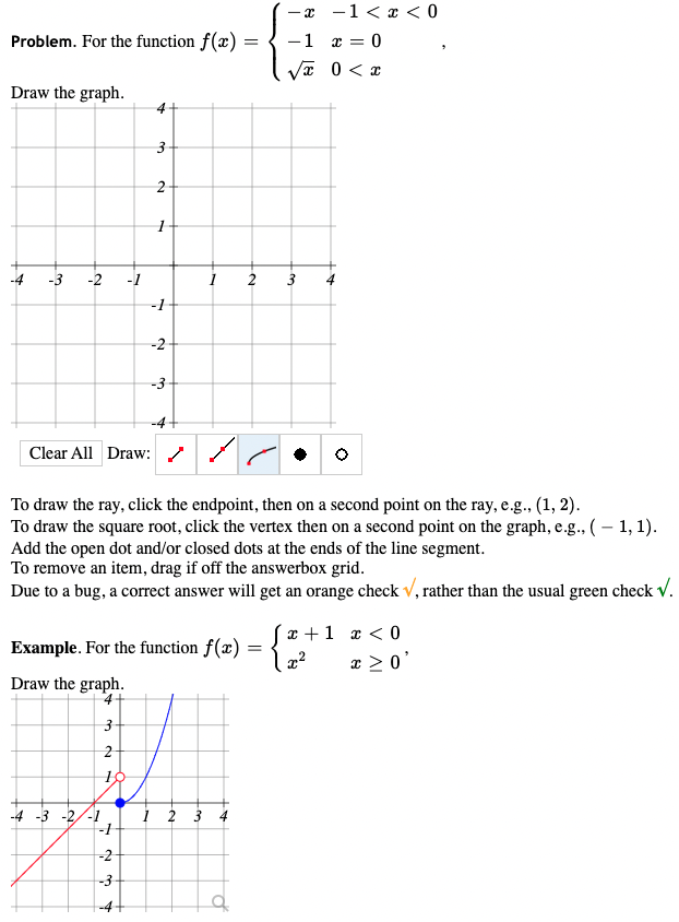 Solved Problem. For the function f(x)=⎩⎨⎧−x−1x−1 | Chegg.com