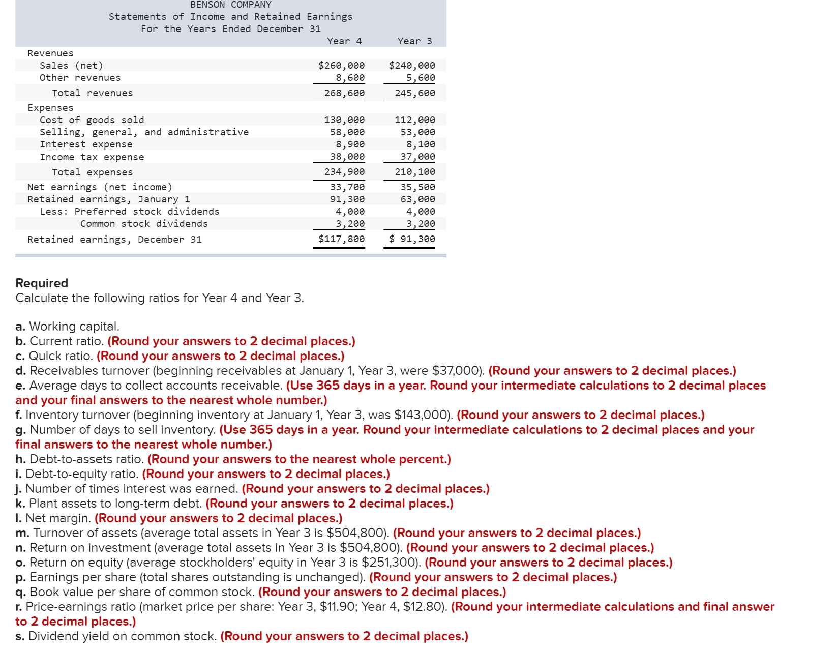 solved-financial-statements-for-benson-company-follow-chegg