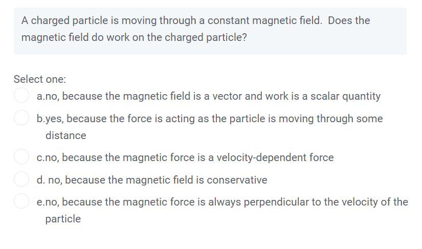 solved-a-charged-particle-is-moving-through-a-constant-chegg