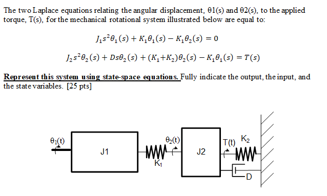 Solved The two Laplace equations relating the angular | Chegg.com