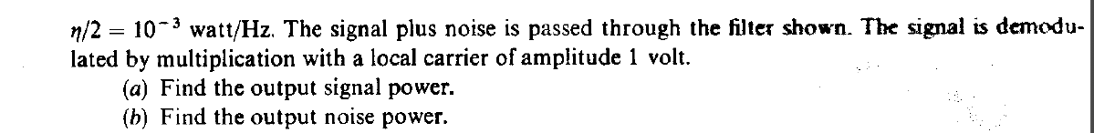 &41 A carrier of amplitude 10 mV at f, is 50 percent | Chegg.com