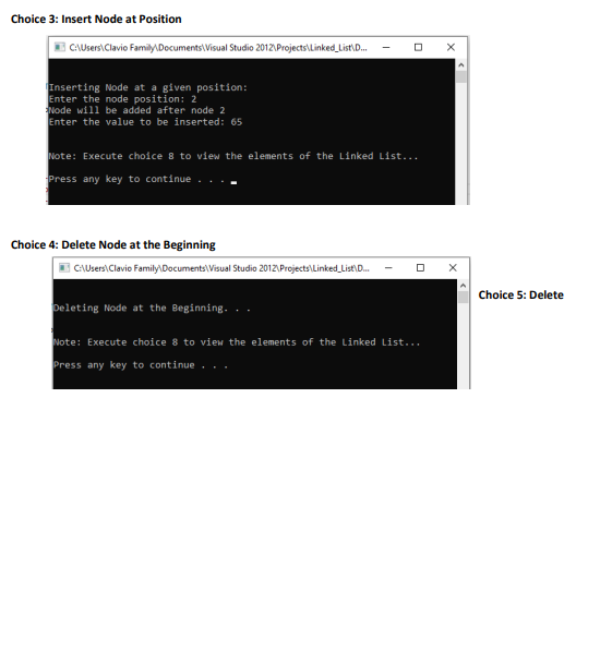 Solved Complete the given Menu-driven program to implement | Chegg.com
