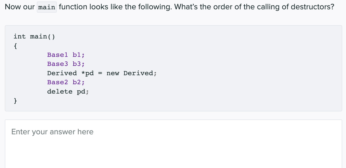 Solved We have the following 3 base classes. Please define a | Chegg.com