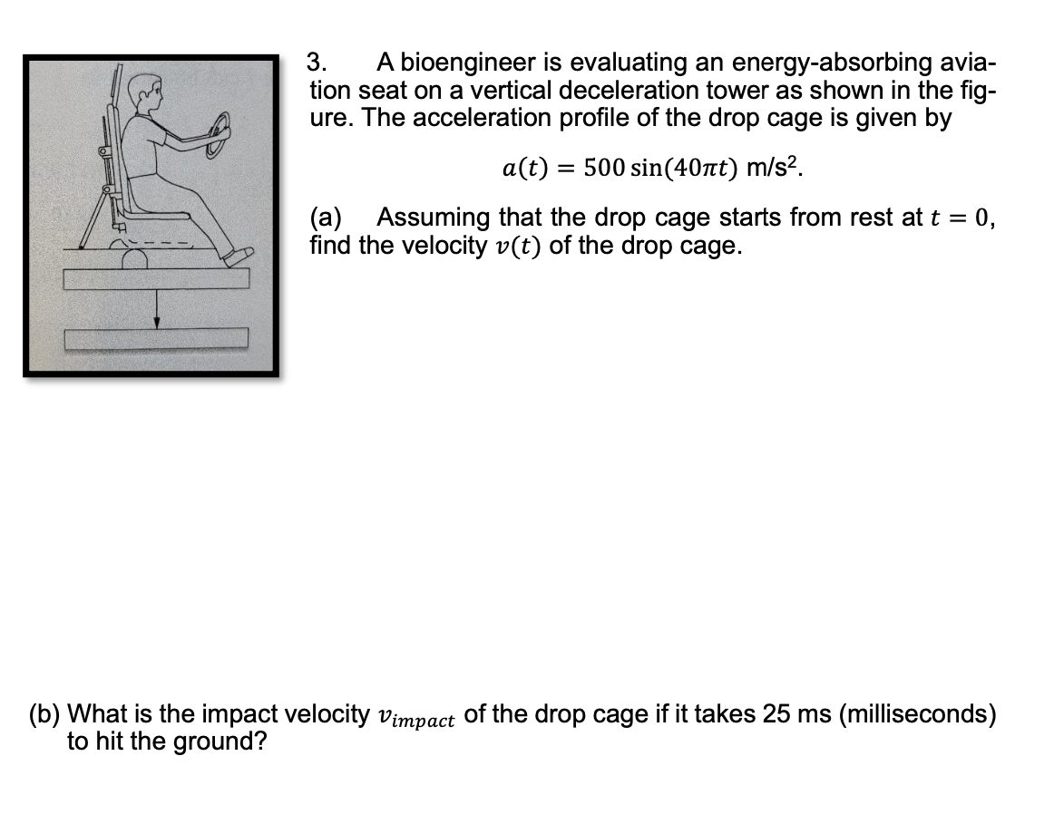 Solved 3. A bioengineer is evaluating an energy-absorbing | Chegg.com