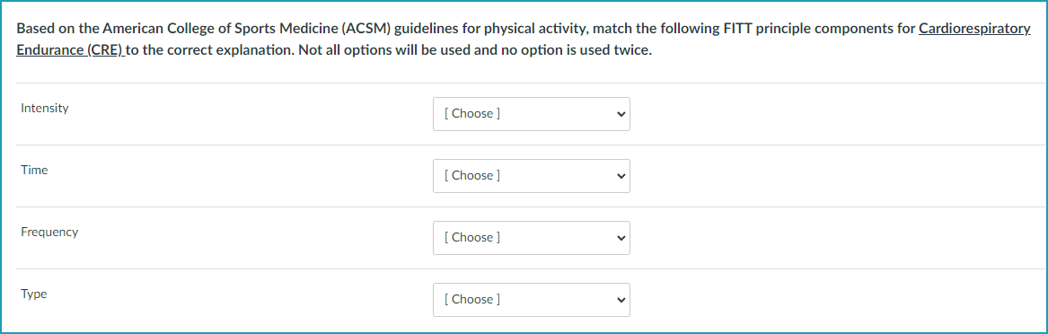 Solved Based on the American College of Sports Medicine | Chegg.com