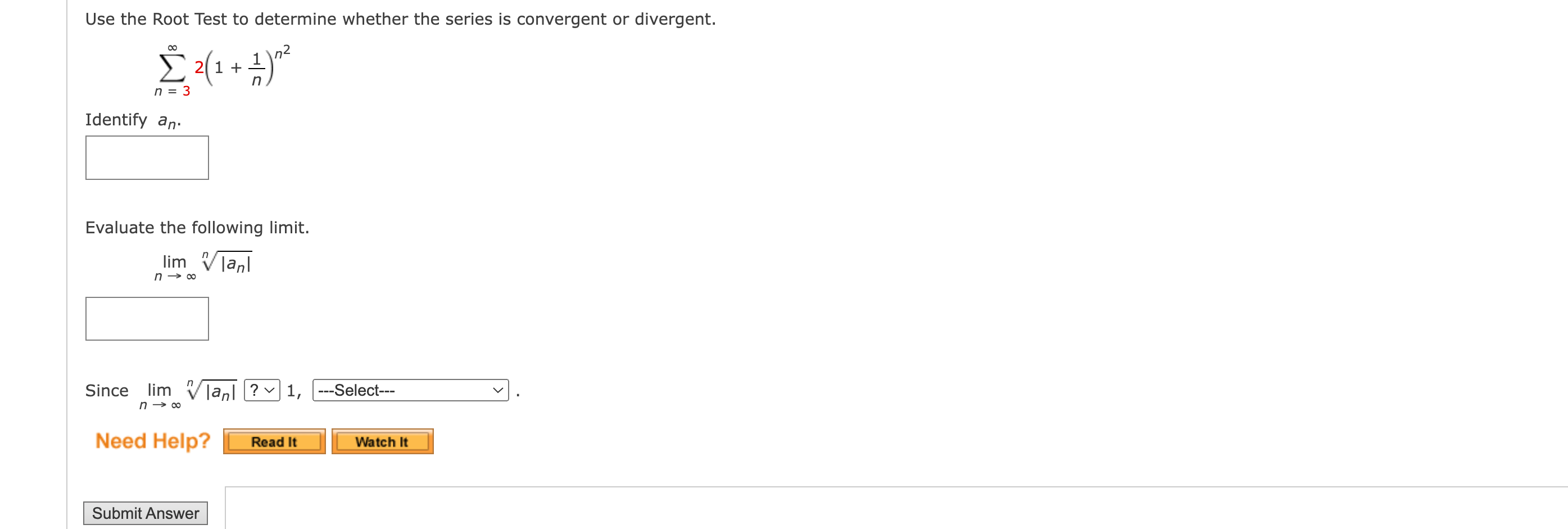 Solved Use the Root Test to determine whether the series is | Chegg.com