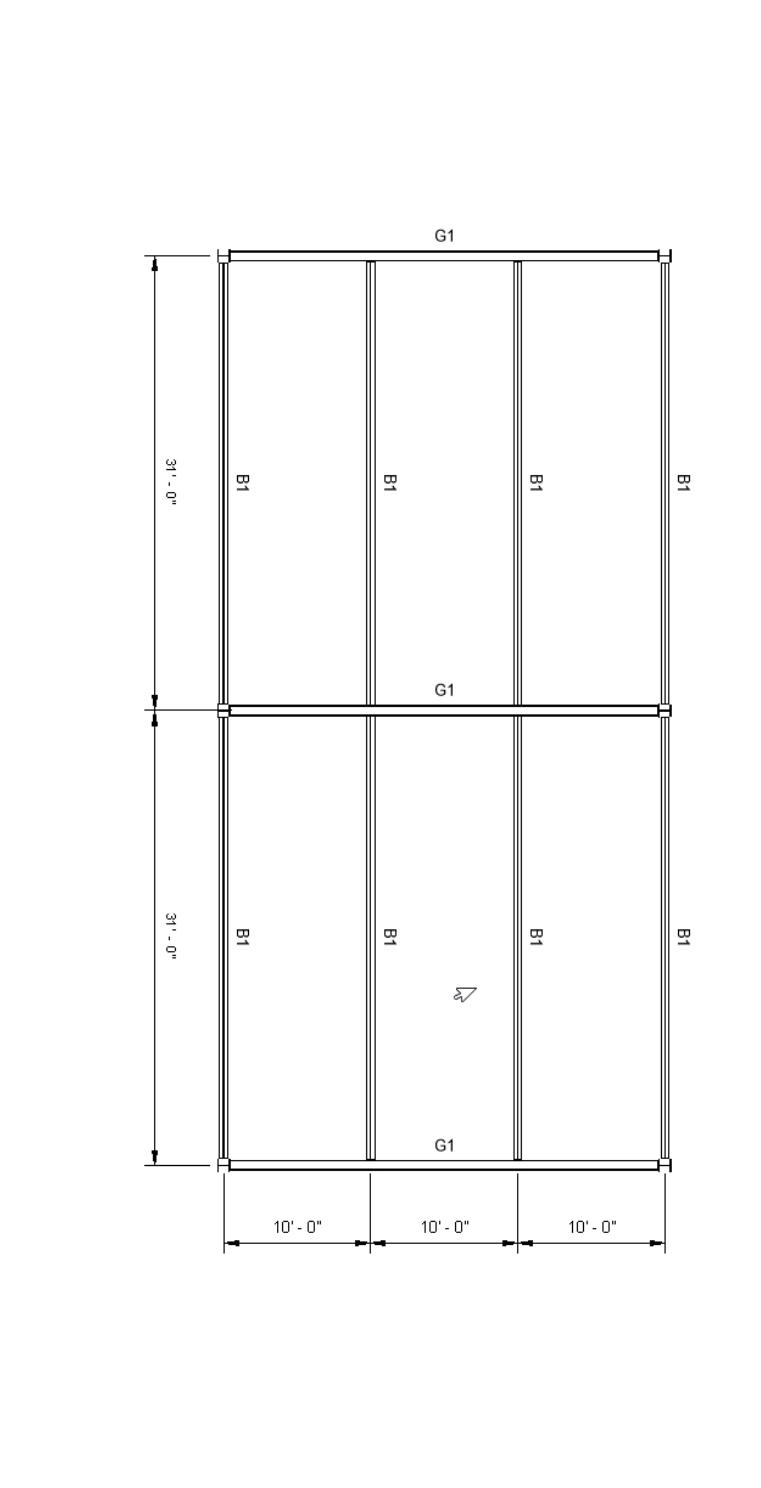 For the floor plan shown draw the load for beam B1 | Chegg.com