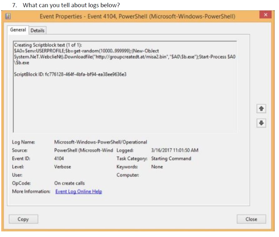Creating Scriptblock text (1 of 1) SAO=