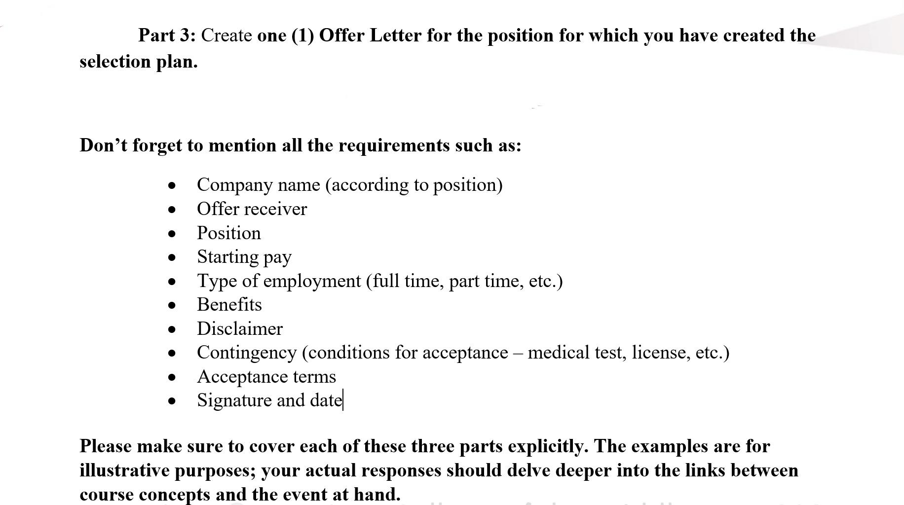 how to create an offer letter in adp