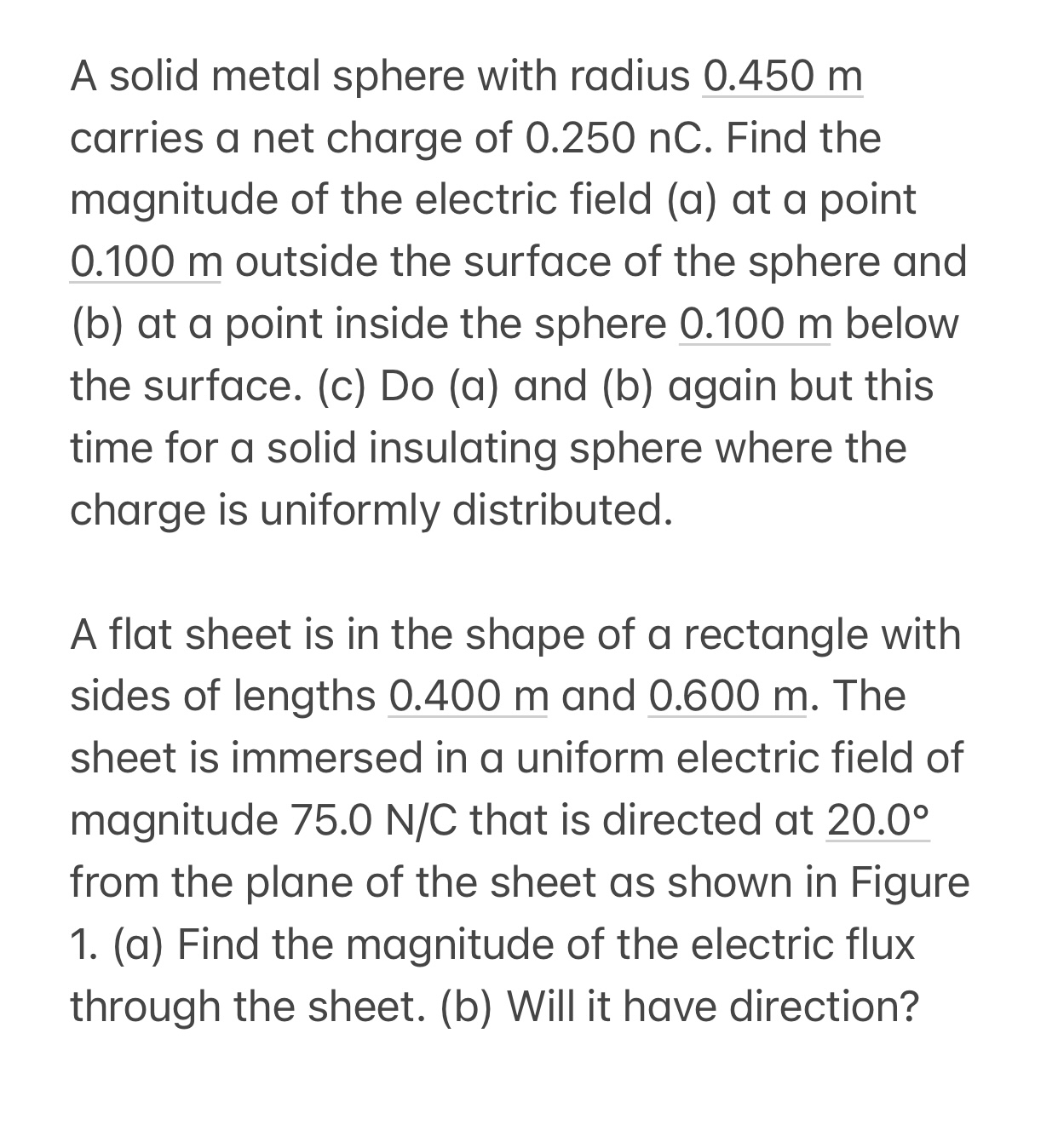 Solved A solid metal sphere with radius 0.450mcarries a net