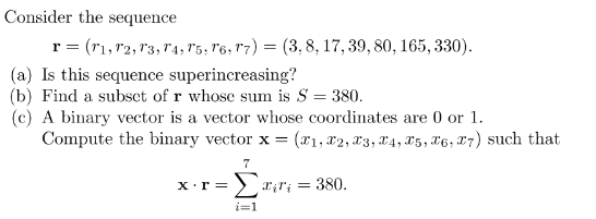 Solved Consider The Sequence | Chegg.com