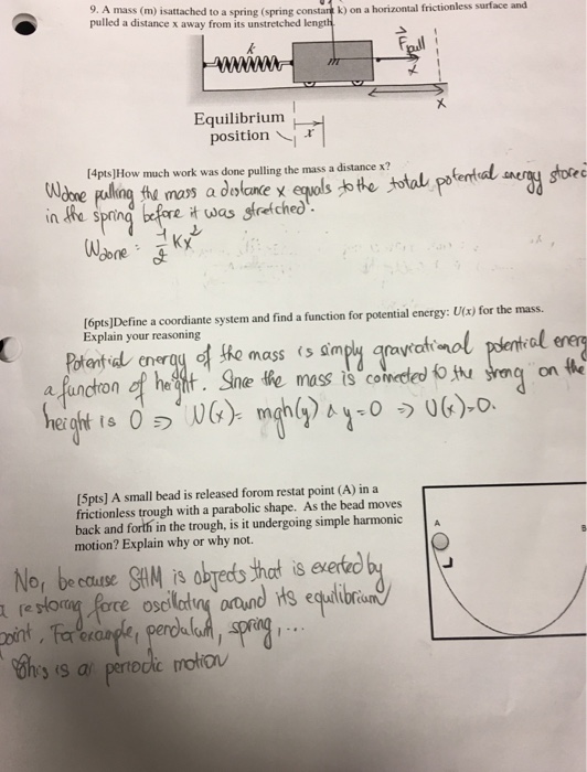 solved-a-mass-m-is-attached-to-a-spring-spring-constant-chegg