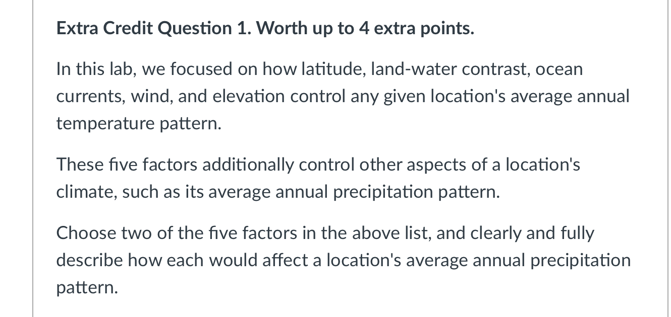 Solved Extra Credit Question 1. Worth up to 4 extra points. | Chegg.com
