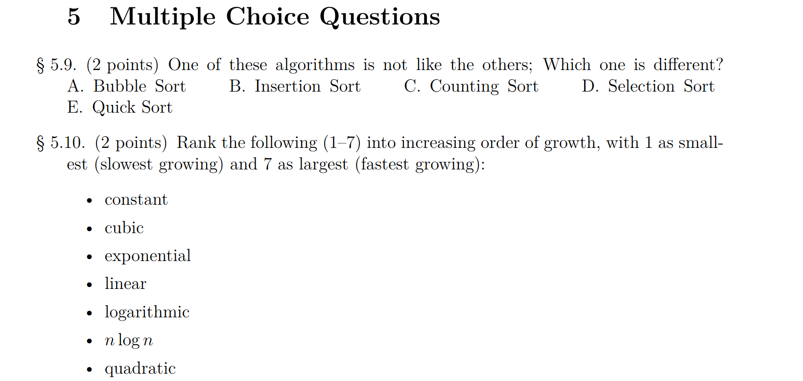 Bubble Sort MCQ Quiz - ProProfs Quiz