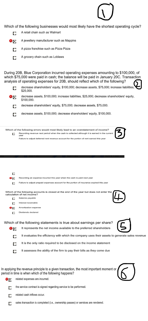 Solved Which Of The Following Businesses Would Most Likely Chegg Com