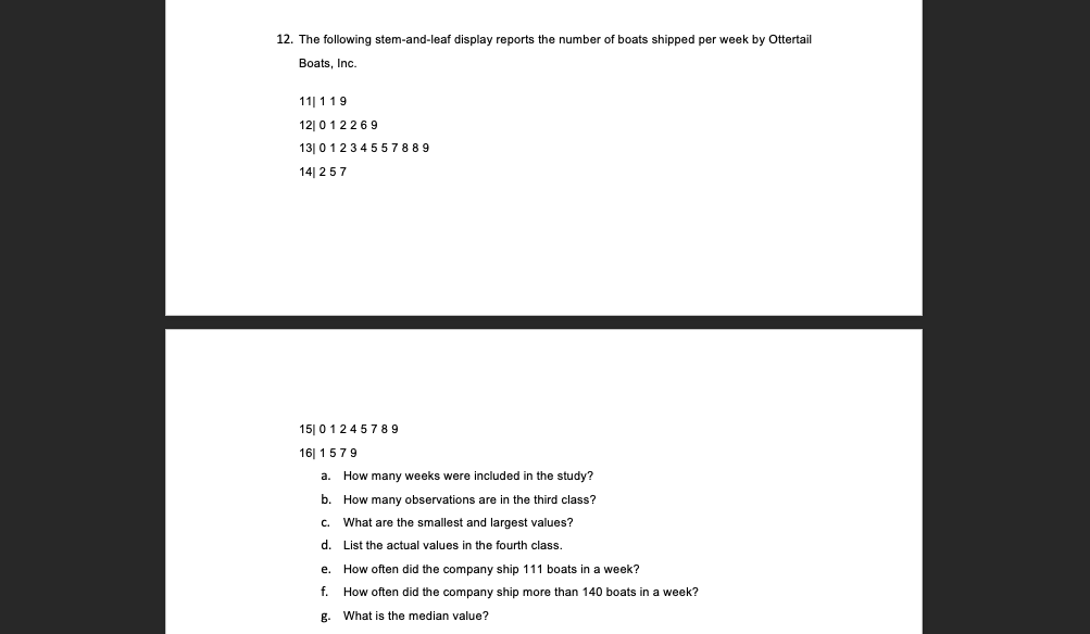 solved-12-the-following-stem-and-leaf-display-reports-the-chegg