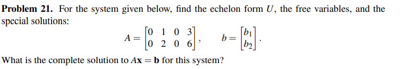 Solved Problem 21. For the system given below, find the | Chegg.com