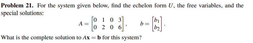 Solved Problem 21. For The System Given Below, Find The | Chegg.com