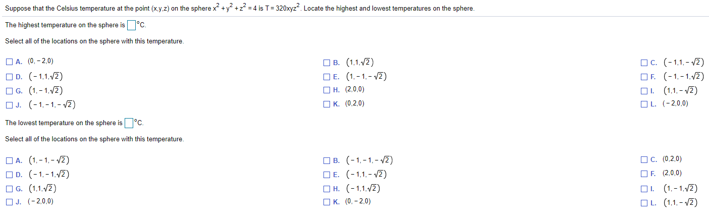 Solved Suppose that the Celsius temperature at the point | Chegg.com