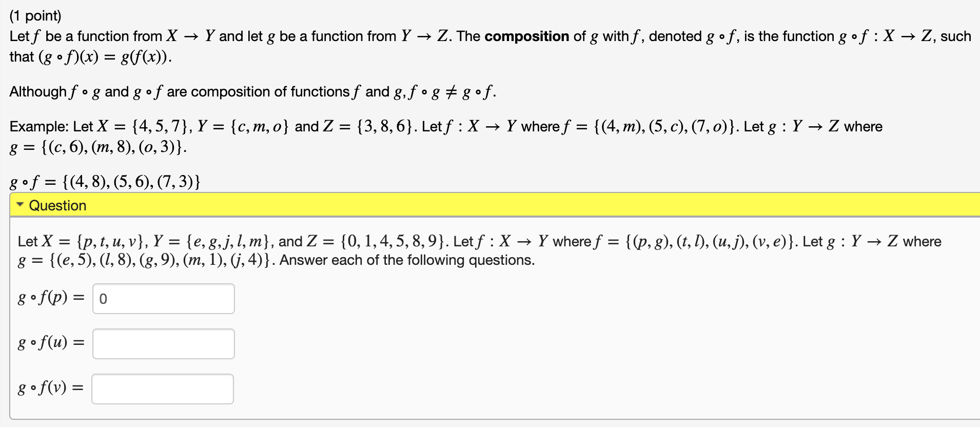 1 Point Let X P S V Y I J L M And Z Chegg Com