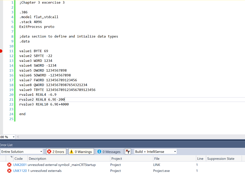 Solved 3 Data Definitions Write A Program That Contains