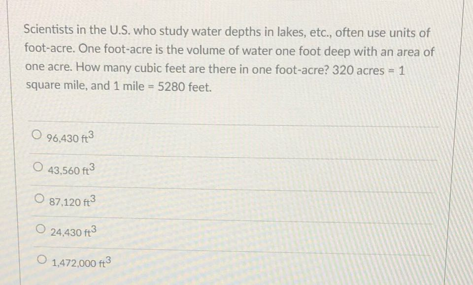 Solved Scientists in the U.S. who study water depths in