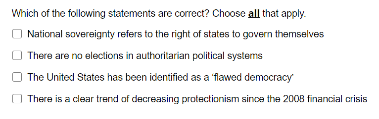 Solved Which of the following statements are correct? Choose | Chegg.com