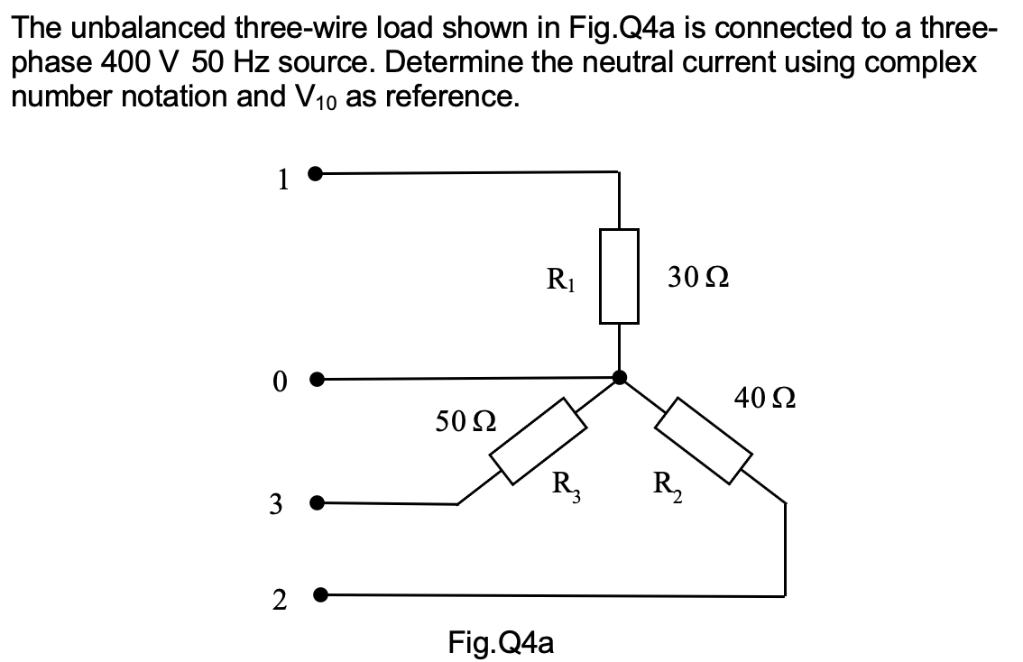 solved-the-unbalanced-three-wire-load-shown-in-fig-q4a-is-chegg