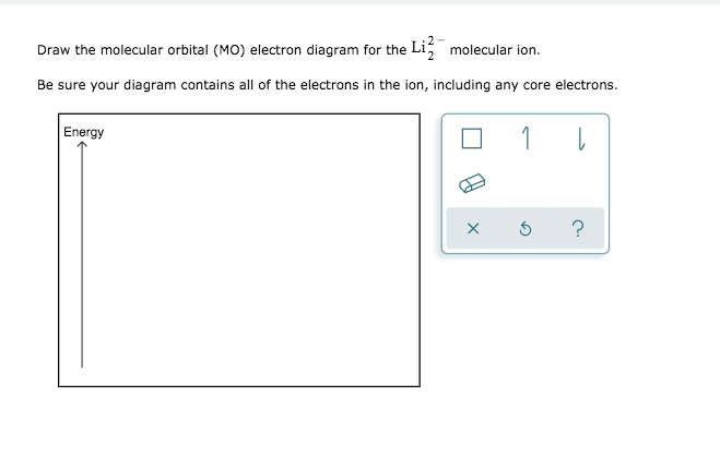 Solved Draw the molecular orbital (MO) electron diagram for | Chegg.com