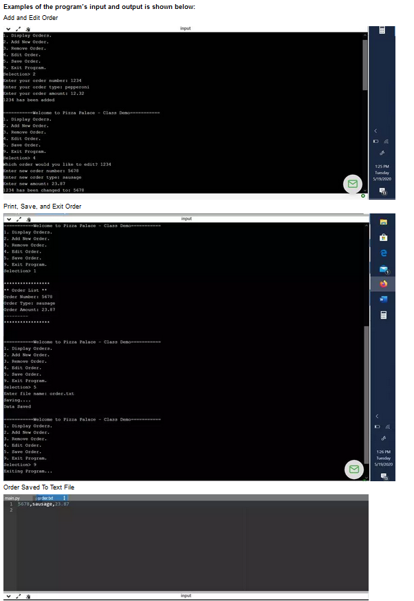 Solved Need to build a program in Python to serve as an | Chegg.com