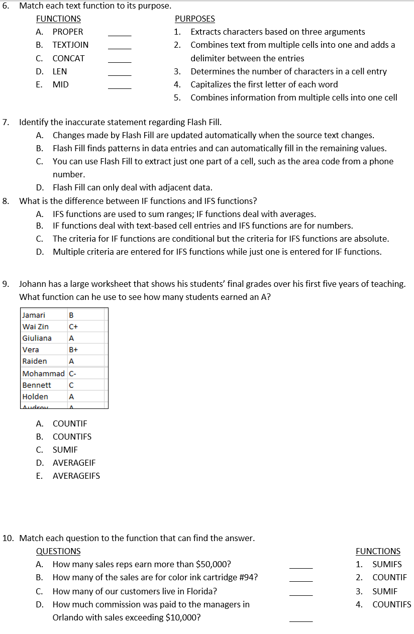 solved-6-match-each-text-function-to-its-purpose-functions-chegg