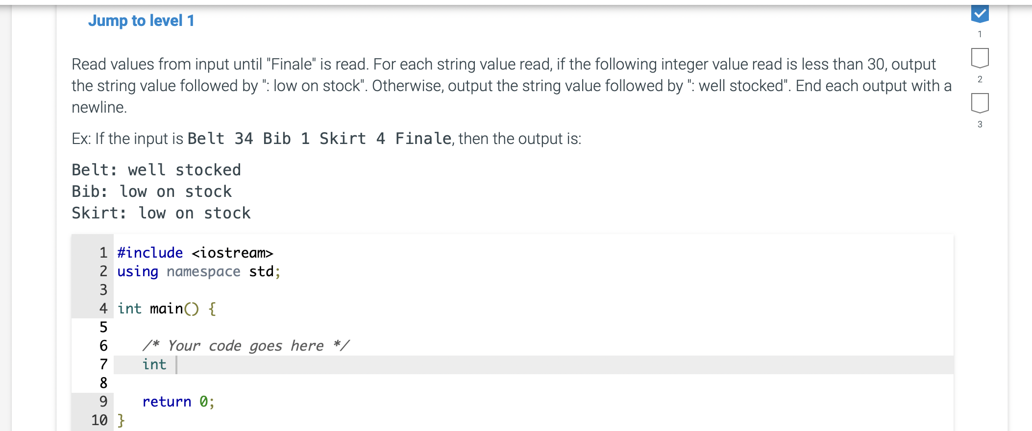 Solved Read values from input until "Finale" is read. For | Chegg.com
