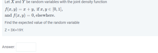 Solved Let X And Y Be Random Variables With The Joint 7483