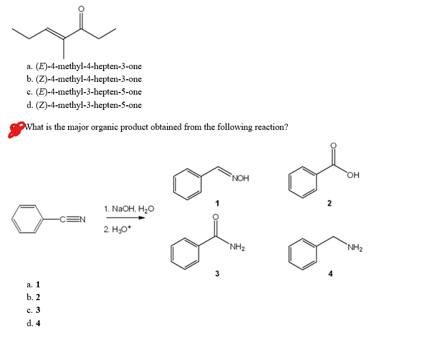 Solved Question 1 is asking for the IUPAC name for the | Chegg.com