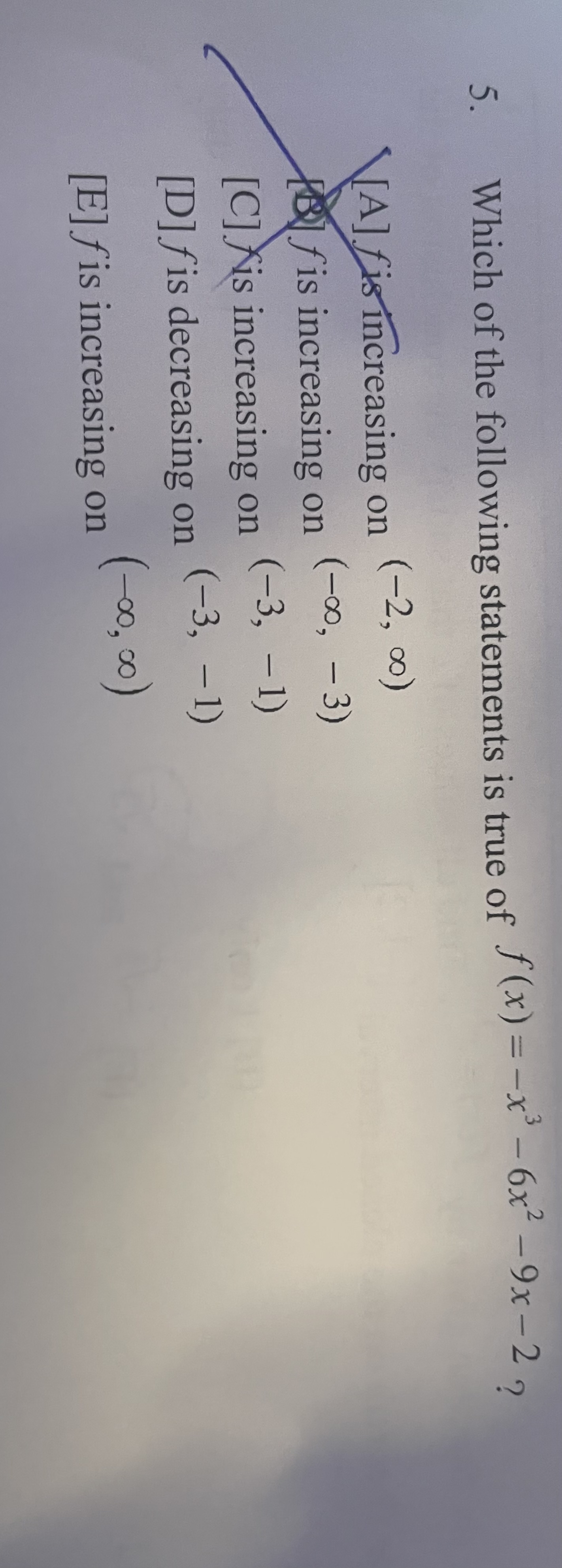 Solved 5. Which of the following statements is true of \\( | Chegg.com