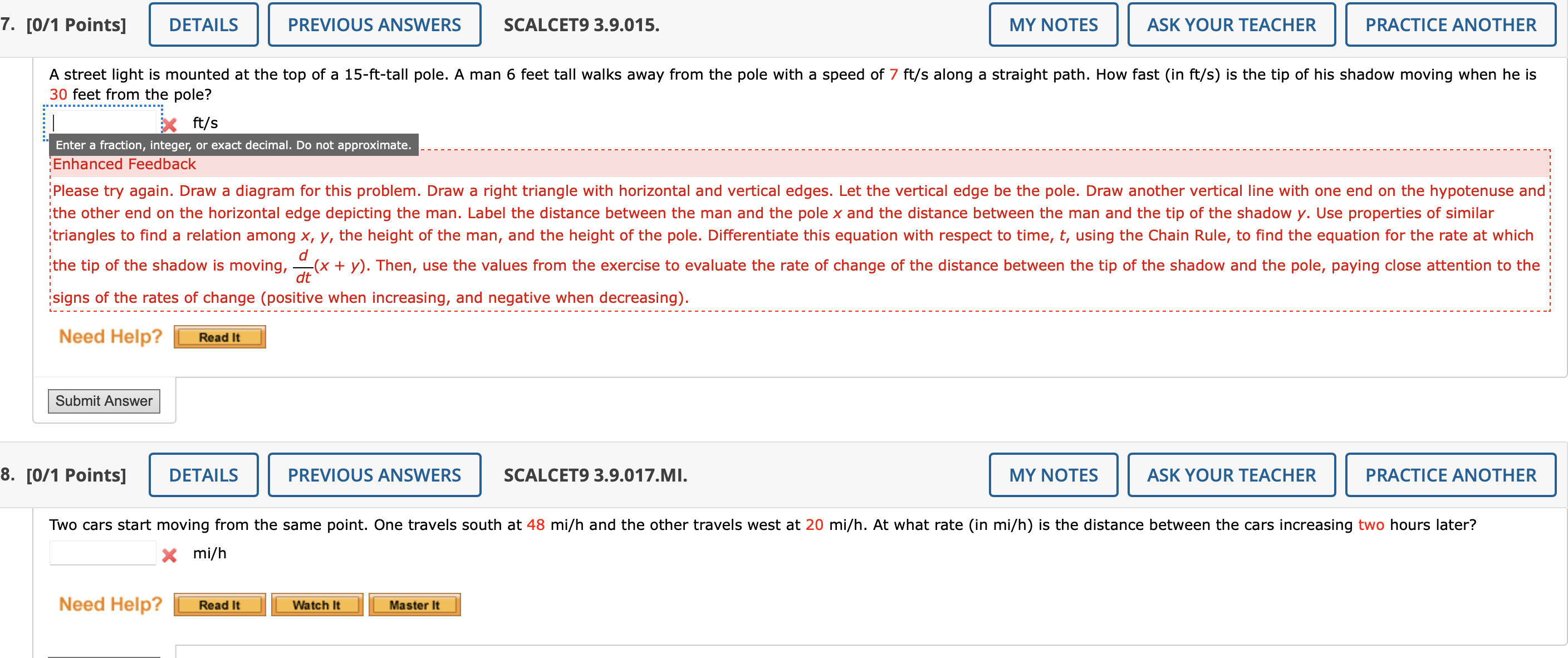 Solved :Enhanced Feedback signs of the rates of change | Chegg.com