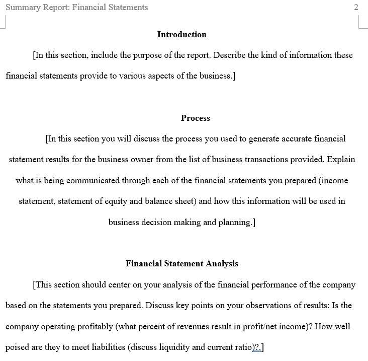 Income Statements for Business Owners